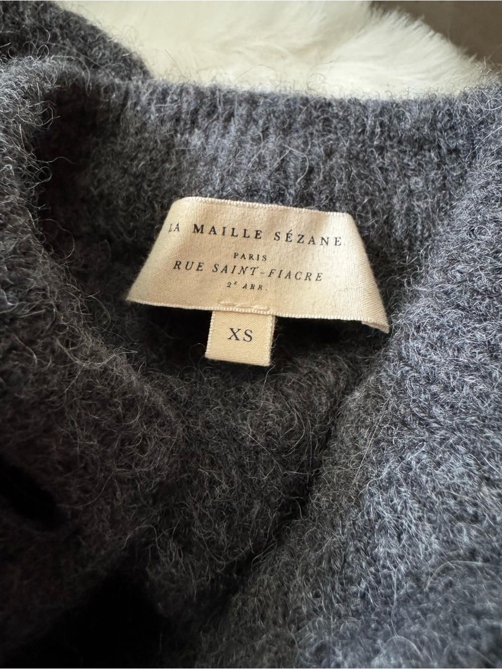 Sezane Othello Cardigan in Charcoal Grey - Picture 5 of 9